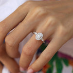 0.75 Karat Oval Merkez & 0.50 Karat Yuvarlak Kesim & 0.20 Karat Damla Kesim Pırlanta GIA/HRD Sertifikalı Özel Tasarım Tektaş Teklif Yüzüğü - RNF0714 | oval | Ronaff Pırlanta | Tektaş Yüzük, Pırlanta Yüzük, Kolye, Küpe