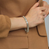 18 Ayar Beyaz Altın Emerald (Dikdörtgen) Pırlantalı 16.65 ct Özel Tasarım Bileklik - RNF0707 | Pırlanta Bileklik | Ronaff Pırlanta | Tektaş Yüzük, Pırlanta Yüzük, Kolye, Küpe