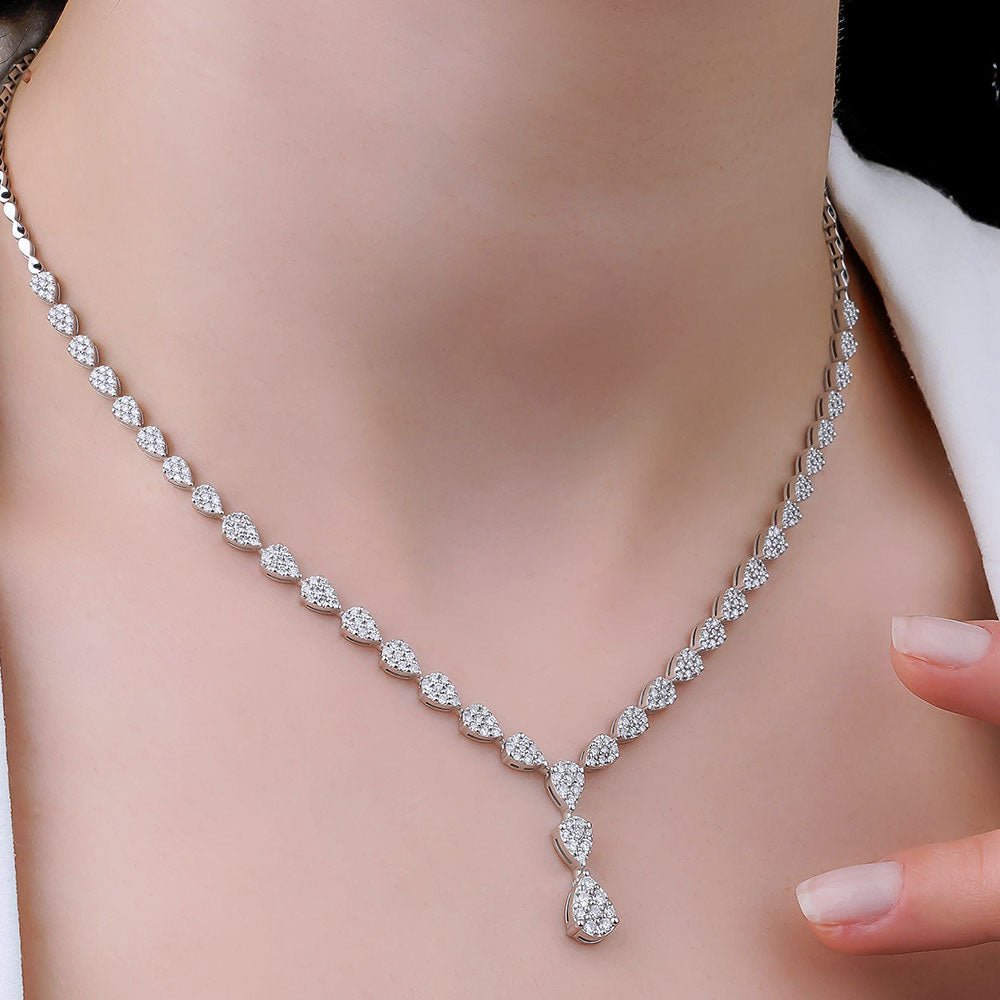 2.88 Karat Su Damlası Effect Pırlanta Gerdanlık - RNF0592 | Gerdanlık | Ronaff Pırlanta | Tektaş Yüzük, Pırlanta Yüzük, Kolye, Küpe