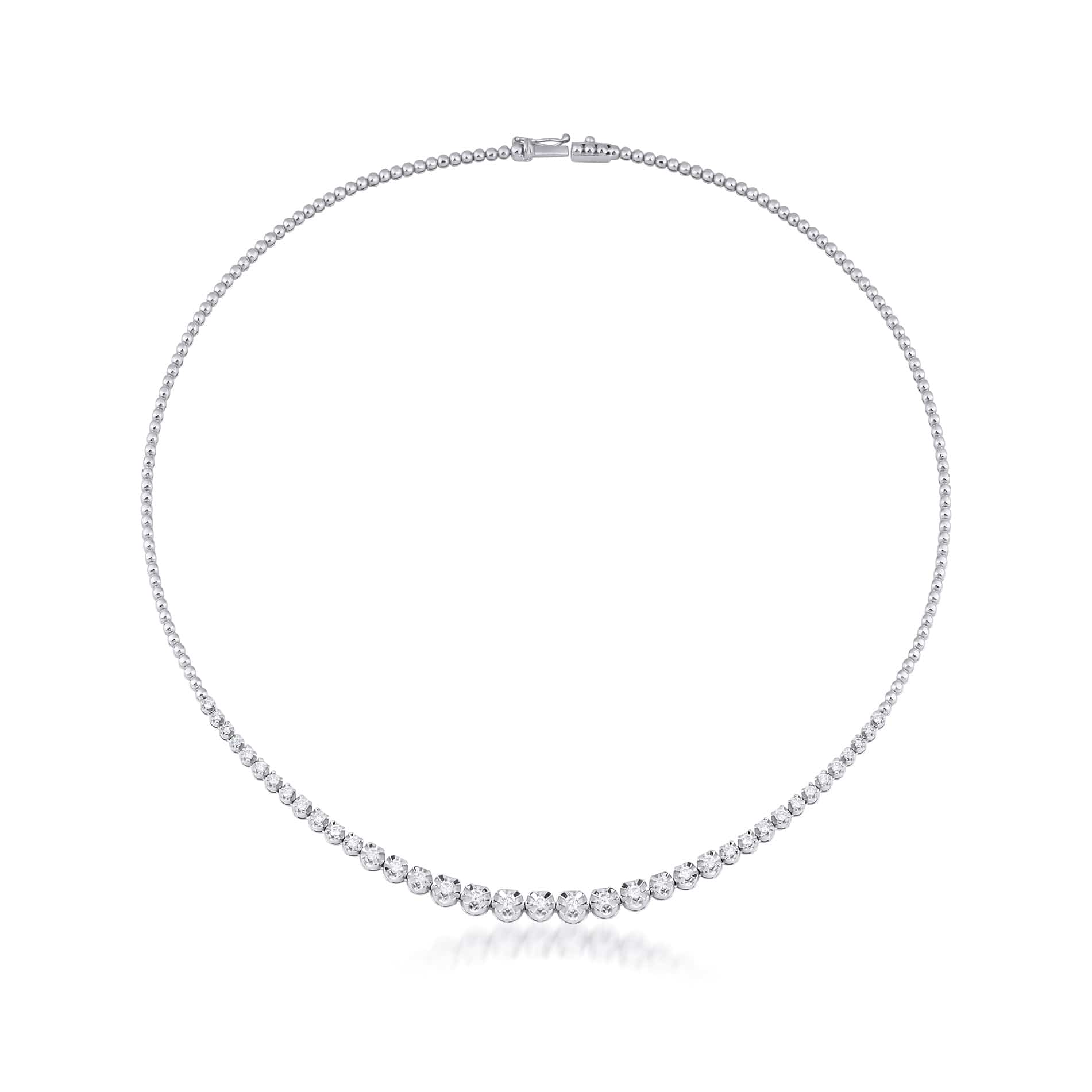 2.00 Karat Su Yolu Pırlanta Gerdanlık - RNF0631 | Gerdanlık | Ronaff Pırlanta | Tektaş Yüzük, Pırlanta Yüzük, Kolye, Küpe