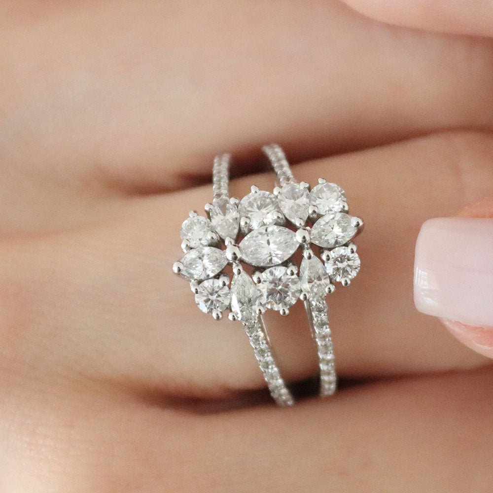 2.05 Karat Fantezi Kesim Pırlantalı Yüzük - RNF0507 | Tektaş Pırlanta | Ronaff Pırlanta | Tektaş Yüzük, Pırlanta Yüzük, Kolye, Küpe