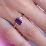 2.12 Karat Ametist Pırlantalı Yüzük - RNF0312 | Renkli Taşlı Yüzükler | Ronaff Pırlanta | Tektaş Yüzük, Pırlanta Yüzük, Kolye, Küpe
