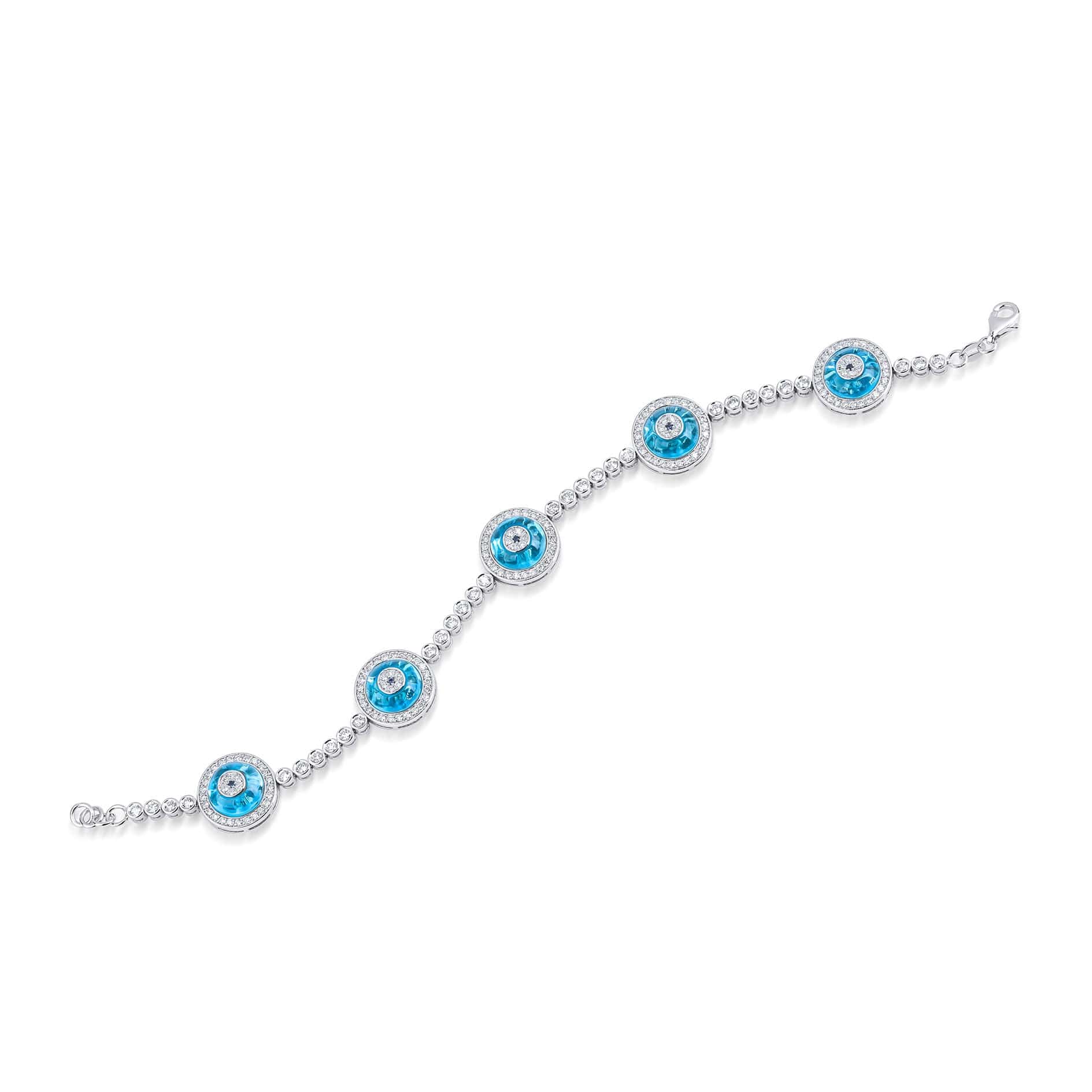 2.12 Karat Nazar Boncuklu Pırlanta Bileklik - RNF0349 | Pırlanta Bileklik | Ronaff Pırlanta | Tektaş Yüzük, Pırlanta Yüzük, Kolye, Küpe