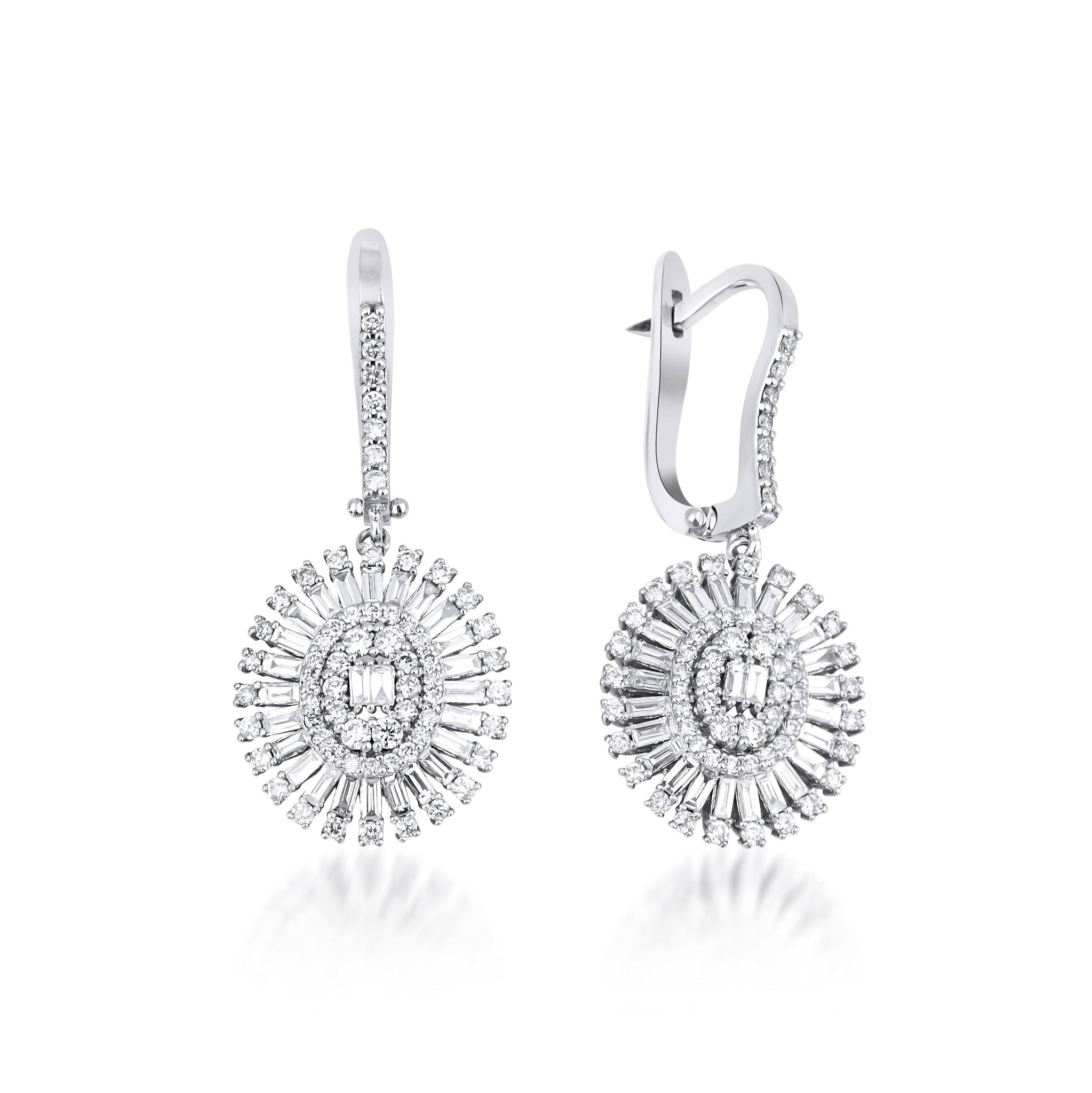 2.28 Karat Baget Pırlanta Sallantılı Küpe - RNF0662 | Pırlanta Küpe | Ronaff Pırlanta | Tektaş Yüzük, Pırlanta Yüzük, Kolye, Küpe