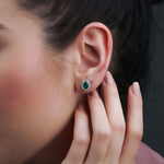 2.40 Karat Oval Kesim Zümrüt Pırlantalı Küpe - RNF0384 | Renkli Taşlı Küpe | Ronaff Pırlanta | Tektaş Yüzük, Pırlanta Yüzük, Kolye, Küpe