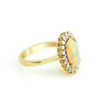 2.38 Karat Opal & 0.14 Karat Pırlantalı Yüzük - RNF0151 | Renkli Taşlı Yüzükler | Ronaff Pırlanta | Tektaş Yüzük, Pırlanta Yüzük, Kolye, Küpe