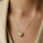 2.58 Karat Kalp Quartz Taşı ve Pırlantalı Tasarım Kolye - RNF0674 | Pırlanta Kolye | Ronaff Pırlanta | Tektaş Yüzük, Pırlanta Yüzük, Kolye, Küpe