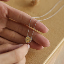 2.58 Karat Kalp Quartz Taşı ve Pırlantalı Tasarım Kolye - RNF0674 | Pırlanta Kolye | Ronaff Pırlanta | Tektaş Yüzük, Pırlanta Yüzük, Kolye, Küpe