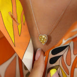 2.58 Karat Kalp Quartz Taşı ve Pırlantalı Tasarım Kolye - RNF0674 | Pırlanta Kolye | Ronaff Pırlanta | Tektaş Yüzük, Pırlanta Yüzük, Kolye, Küpe