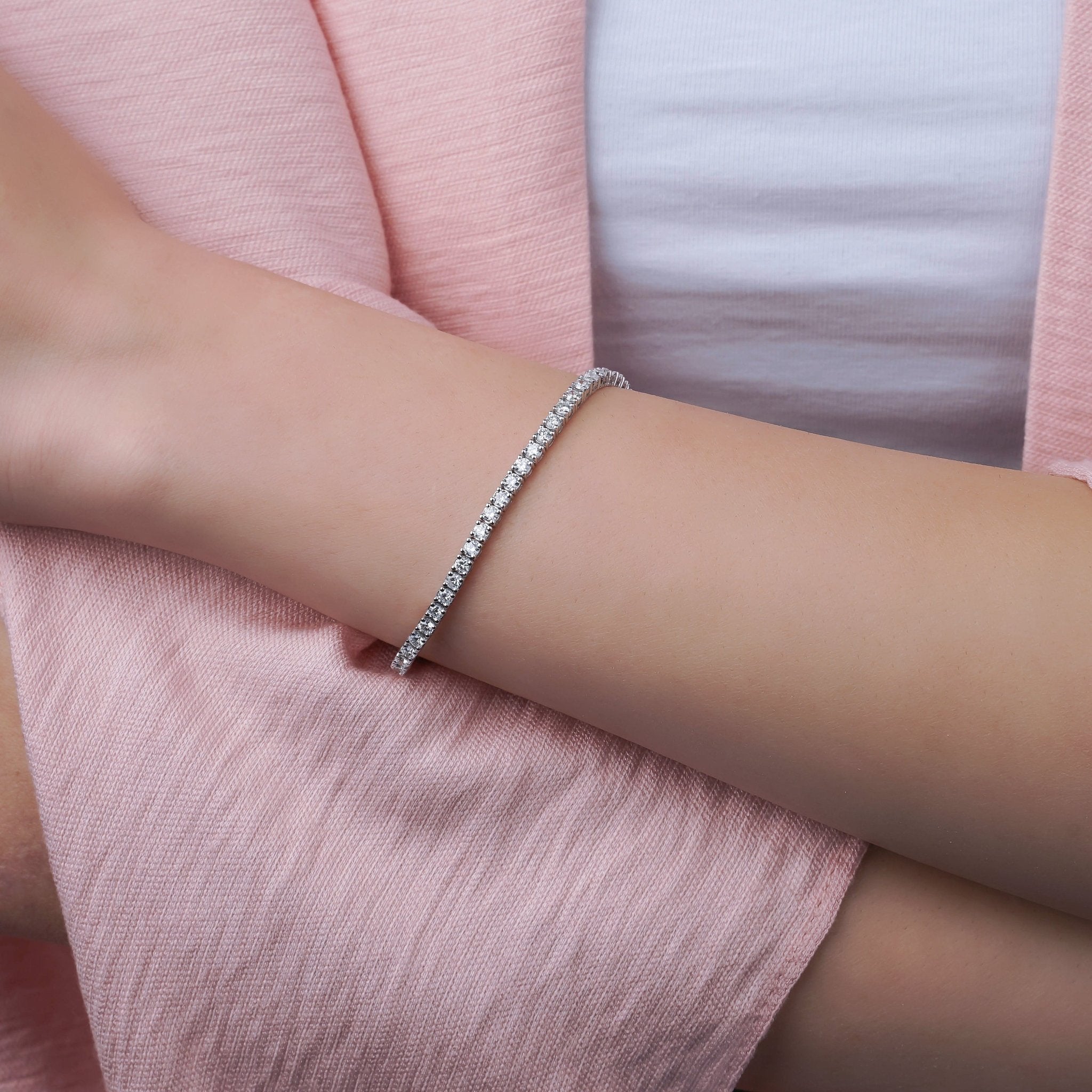 4.00 Karat Pırlanta Suyolu Bileklik - RNF0558 | Pırlanta Bileklik | Ronaff Pırlanta | Tektaş Yüzük, Pırlanta Yüzük, Kolye, Küpe