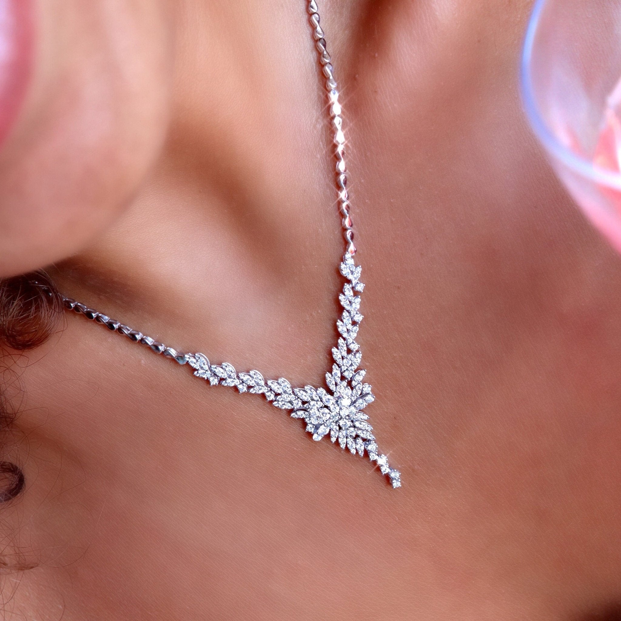 2.72 Karat Özel Tasarım Pırlanta Gerdanlık - RNF0215 | Gerdanlık | Ronaff Pırlanta | Tektaş Yüzük, Pırlanta Yüzük, Kolye, Küpe