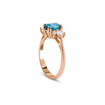 2.78 Karat Marla London Blue Topaz & 0.40 ct Markiz Kesim Pırlantalı Yüzük - RNF0562 | Renkli Taşlı Yüzükler | Ronaff Pırlanta | Tektaş Yüzük, Pırlanta Yüzük, Kolye, Küpe