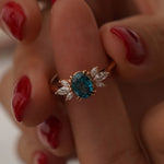 2.78 Karat Marla London Blue Topaz & 0.40 ct Markiz Kesim Pırlantalı Yüzük - RNF0562 | Renkli Taşlı Yüzükler | Ronaff Pırlanta | Tektaş Yüzük, Pırlanta Yüzük, Kolye, Küpe