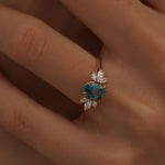 2.78 Karat Marla London Blue Topaz & 0.40 ct Markiz Kesim Pırlantalı Yüzük - RNF0562 | Renkli Taşlı Yüzükler | Ronaff Pırlanta | Tektaş Yüzük, Pırlanta Yüzük, Kolye, Küpe