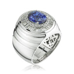 2.80 Karat Natural Safir & 1.50 Karat Baget Kesim Pırlantalı Yüzük - RNF0164 | Renkli Taşlı Yüzükler | Ronaff Pırlanta | Tektaş Yüzük, Pırlanta Yüzük, Kolye, Küpe