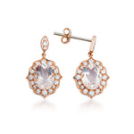 2.82 Karat Morganit Pırlantalı Vintage Küpe - RNF0221 | Renkli Taşlı Küpe | Ronaff Pırlanta | Tektaş Yüzük, Pırlanta Yüzük, Kolye, Küpe