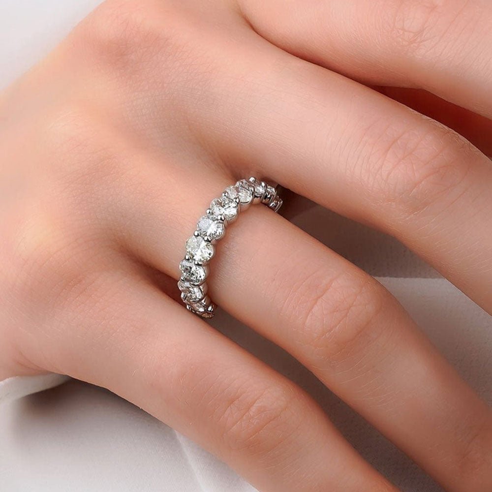 2.20 Karat Oval Kesim Yarımtur Pırlantalı Yüzük - RNF0561 | Alyans | Ronaff Pırlanta | Tektaş Yüzük, Pırlanta Yüzük, Kolye, Küpe