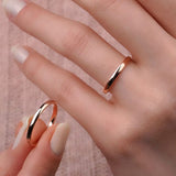 2 mm Bombeli Çift Şeftali Rengi Alyans - RNF0499 | Alyans | Ronaff Pırlanta | Tektaş Yüzük, Pırlanta Yüzük, Kolye, Küpe