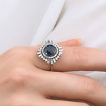 3.52 Karat Safir Pırlantalı Tasarım Yüzük - RNF0649 | Renkli Taşlı Yüzükler | Ronaff Pırlanta | Tektaş Yüzük, Pırlanta Yüzük, Kolye, Küpe