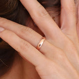 3 mm& 4 mm 14 Ayar Şeftali Rengi Bombeli Altın Alyans - RNF0721 | Alyans | Ronaff Pırlanta | Tektaş Yüzük, Pırlanta Yüzük, Kolye, Küpe