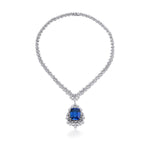 36.64 Karat Safir Pırlantalı Gerdanlık - RNF0210 | Gerdanlık | Ronaff Pırlanta | Tektaş Yüzük, Pırlanta Yüzük, Kolye, Küpe