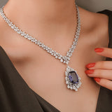 36.64 Karat Safir Pırlantalı Gerdanlık - RNF0210 | Gerdanlık | Ronaff Pırlanta | Tektaş Yüzük, Pırlanta Yüzük, Kolye, Küpe