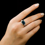 4.00 Karat London Blue Topaz Pırlantalı Yüzük - RNF0686 | Renkli Pırlantalı Yüzükler | Ronaff Pırlanta | Tektaş Yüzük, Pırlanta Yüzük, Kolye, Küpe