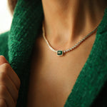 4.10 ct Zümrüt Pırlantalı Özel Tasarım Kolye - RNF0675 | Renkli Taşlı Kolyeler | Ronaff Pırlanta | Tektaş Yüzük, Pırlanta Yüzük, Kolye, Küpe