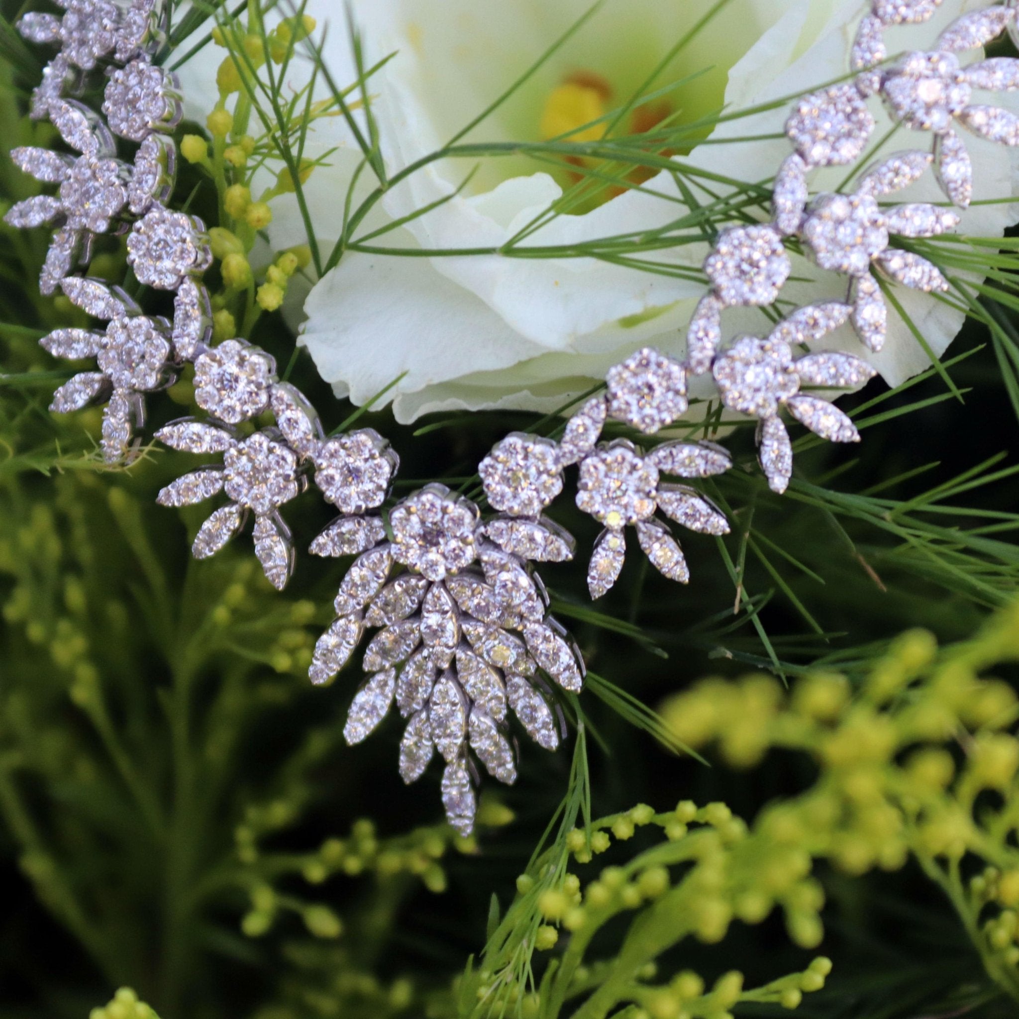 4.54 Karat Pırlanta Tasarım Gerdanlık - RNF0167 | Gerdanlık | Ronaff Pırlanta | Tektaş Yüzük, Pırlanta Yüzük, Kolye, Küpe