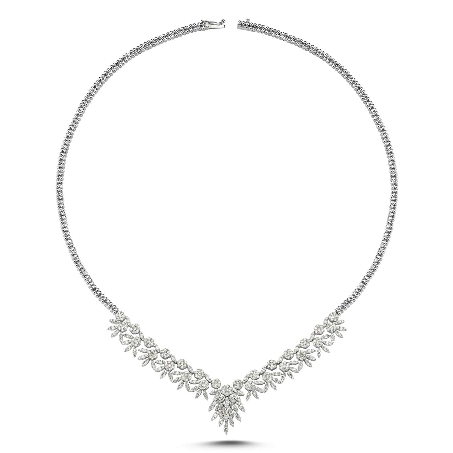 4.54 Karat Pırlanta Tasarım Gerdanlık - RNF0167 | Gerdanlık | Ronaff Pırlanta | Tektaş Yüzük, Pırlanta Yüzük, Kolye, Küpe