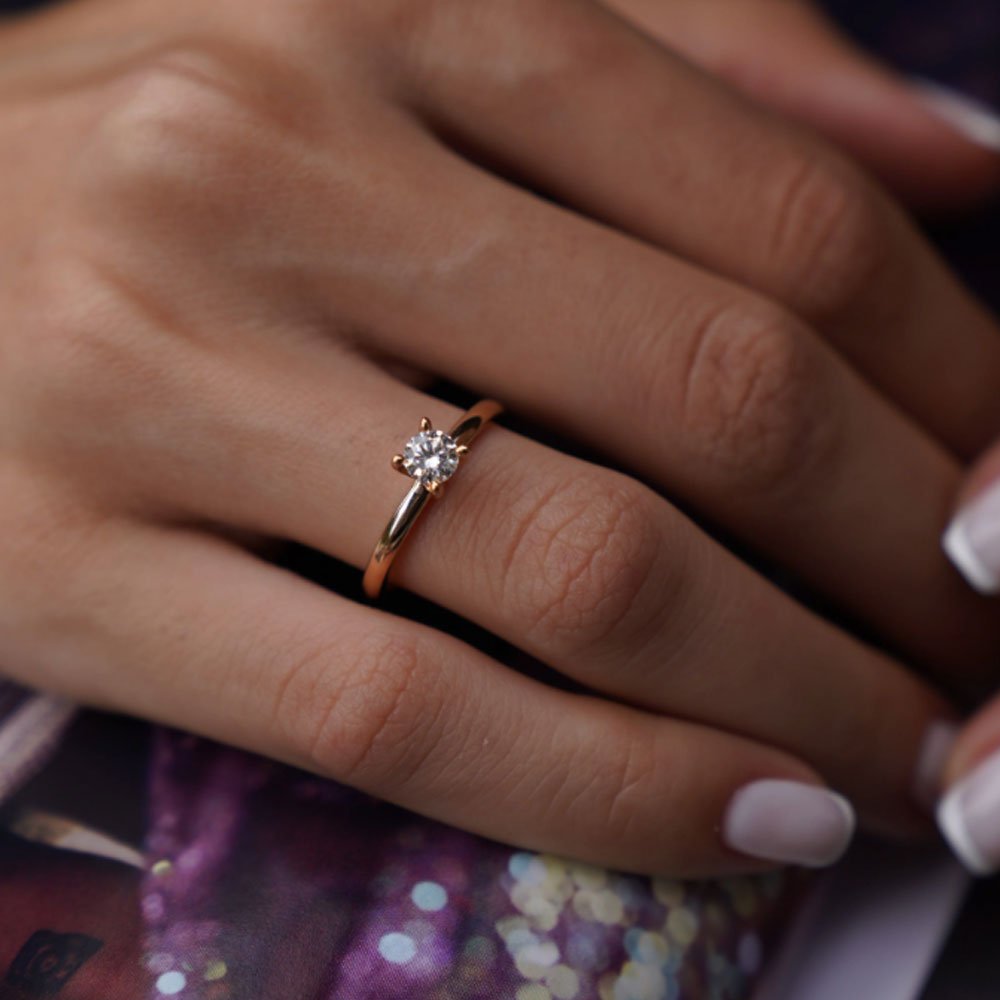 0.42 Karat GIA/HRD Sertifikalı Modern Tektaş Pırlanta Yüzük - RNF0769 | Tektaş Pırlanta | Ronaff Pırlanta | Tektaş Yüzük, Pırlanta Yüzük, Kolye, Küpe