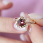 1.27 Karat Yuvarlak Turmalin Pırlantalı Yüzük - RNF0314 | Renkli Taşlı Yüzükler | Ronaff Pırlanta | Tektaş Yüzük, Pırlanta Yüzük, Kolye, Küpe