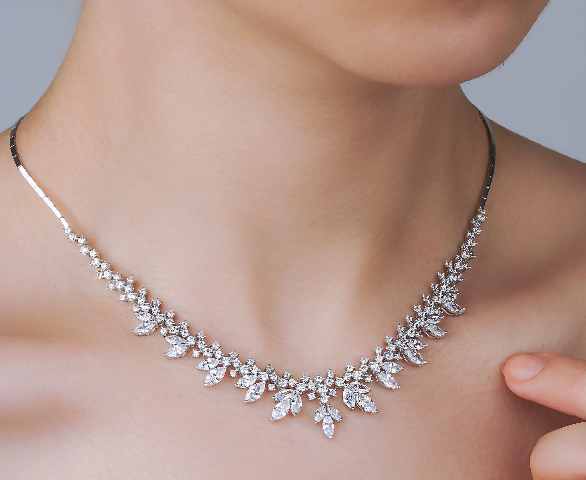 7.20 Karat Markiz Pırlantalı Gerdanlık - RNF0550 | Gerdanlık | Ronaff Pırlanta | Tektaş Yüzük, Pırlanta Yüzük, Kolye, Küpe