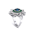 8.55 Karat Safir & Damla Pırlantalı Mariana Yüzük - RNF0621 | | Ronaff Pırlanta | Tektaş Yüzük, Pırlanta Yüzük, Kolye, Küpe