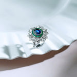 8.55 Karat Safir & Damla Pırlantalı Mariana Yüzük - RNF0621 | | Ronaff Pırlanta | Tektaş Yüzük, Pırlanta Yüzük, Kolye, Küpe