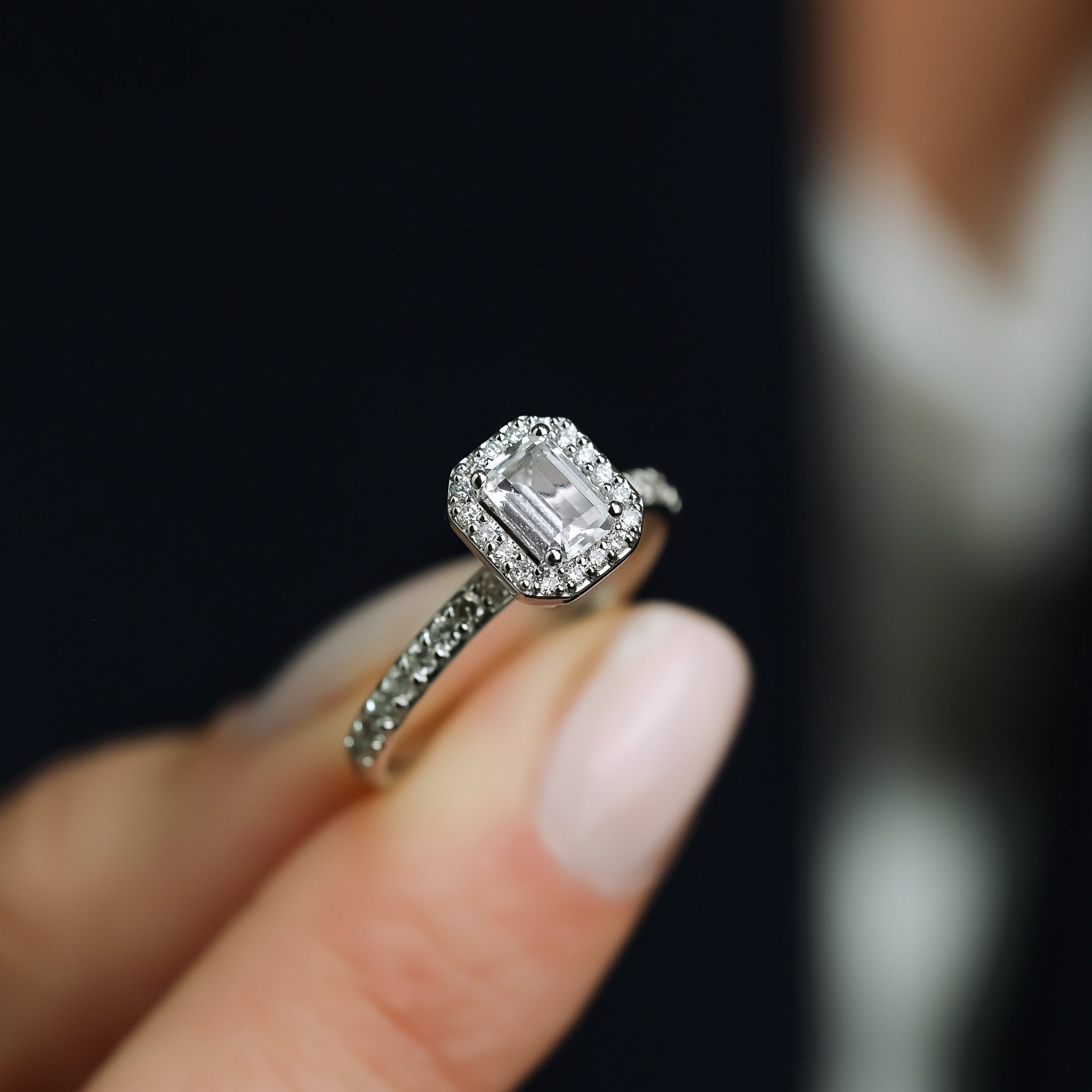 0.62 Karat Emerald Kesim GIA/HRD Sertifikalı Tektaş Pırlanta Yüzük - RNF0481 | Tektaş Pırlanta | Ronaff Pırlanta | Tektaş Yüzük, Pırlanta Yüzük, Kolye, Küpe