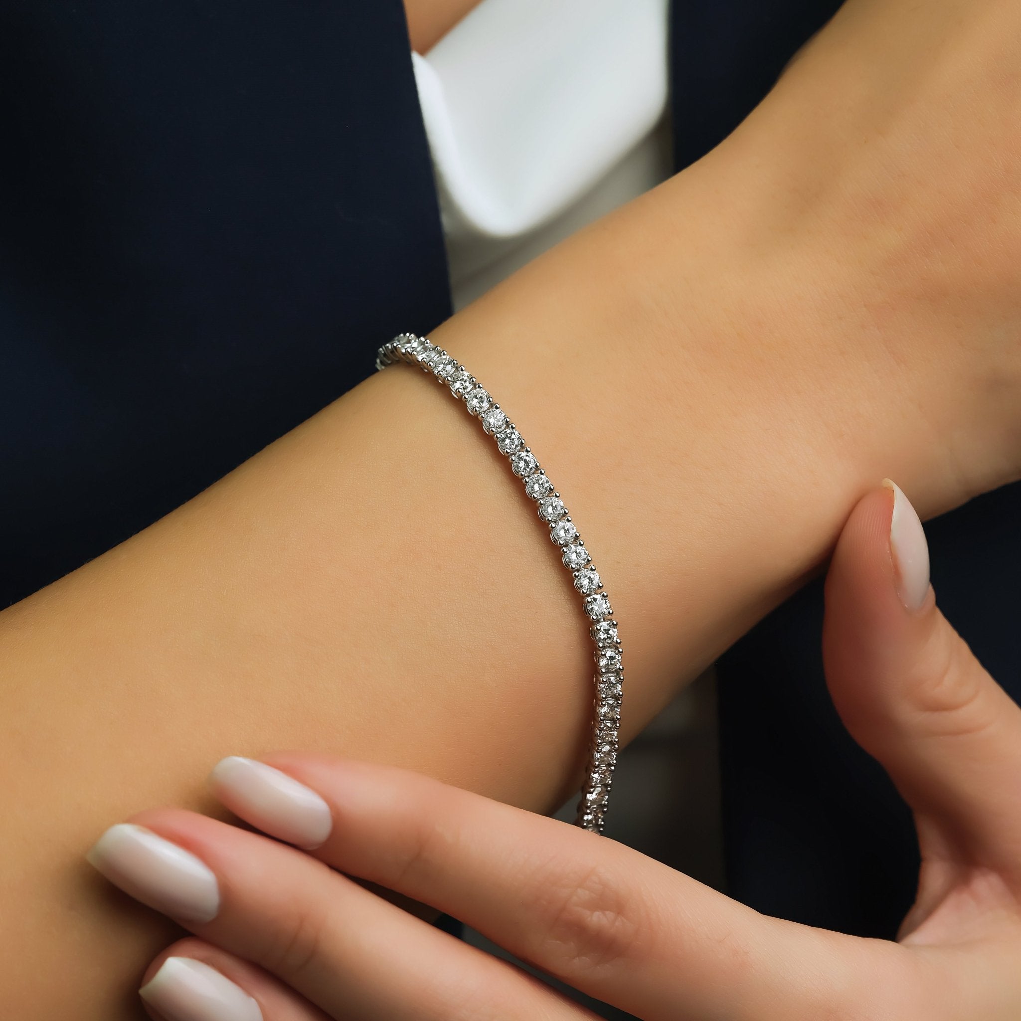 4.00 Karat Pırlanta Suyolu Bileklik - RNF0558 | Pırlanta Bileklik | Ronaff Pırlanta | Tektaş Yüzük, Pırlanta Yüzük, Kolye, Küpe