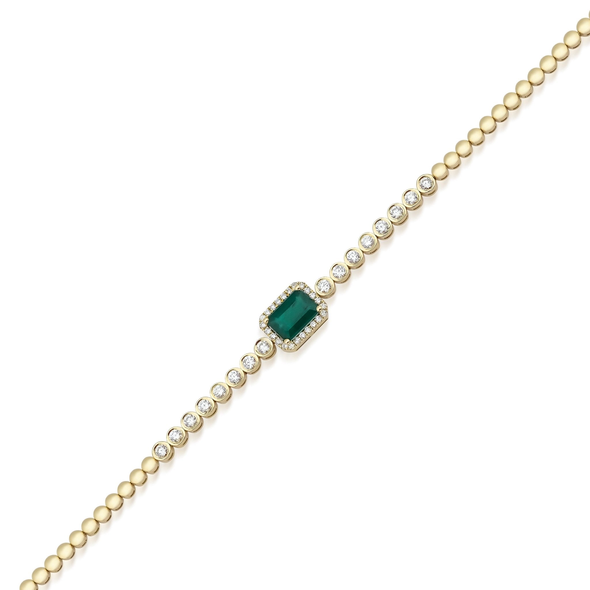 3.00 ct Zümrüt Pırlantalı Özel Tasarım Bileklik - RNF0676 | Pırlanta Bileklik | Ronaff Pırlanta | Tektaş Yüzük, Pırlanta Yüzük, Kolye, Küpe