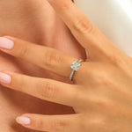 1.25 Karat Prenses (Kare) & 0.28 Karat Yuvarlak Kesim HRD Sertifikalı Tektaş Yüzük - RNF0887 | Pırlanta Yüzük | Ronaff Pırlanta | Tektaş Yüzük, Pırlanta Yüzük, Kolye, Küpe