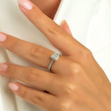 1.25 Karat Prenses (Kare) & 0.28 Karat Yuvarlak Kesim HRD Sertifikalı Tektaş Yüzük - RNF0887 | Pırlanta Yüzük | Ronaff Pırlanta | Tektaş Yüzük, Pırlanta Yüzük, Kolye, Küpe