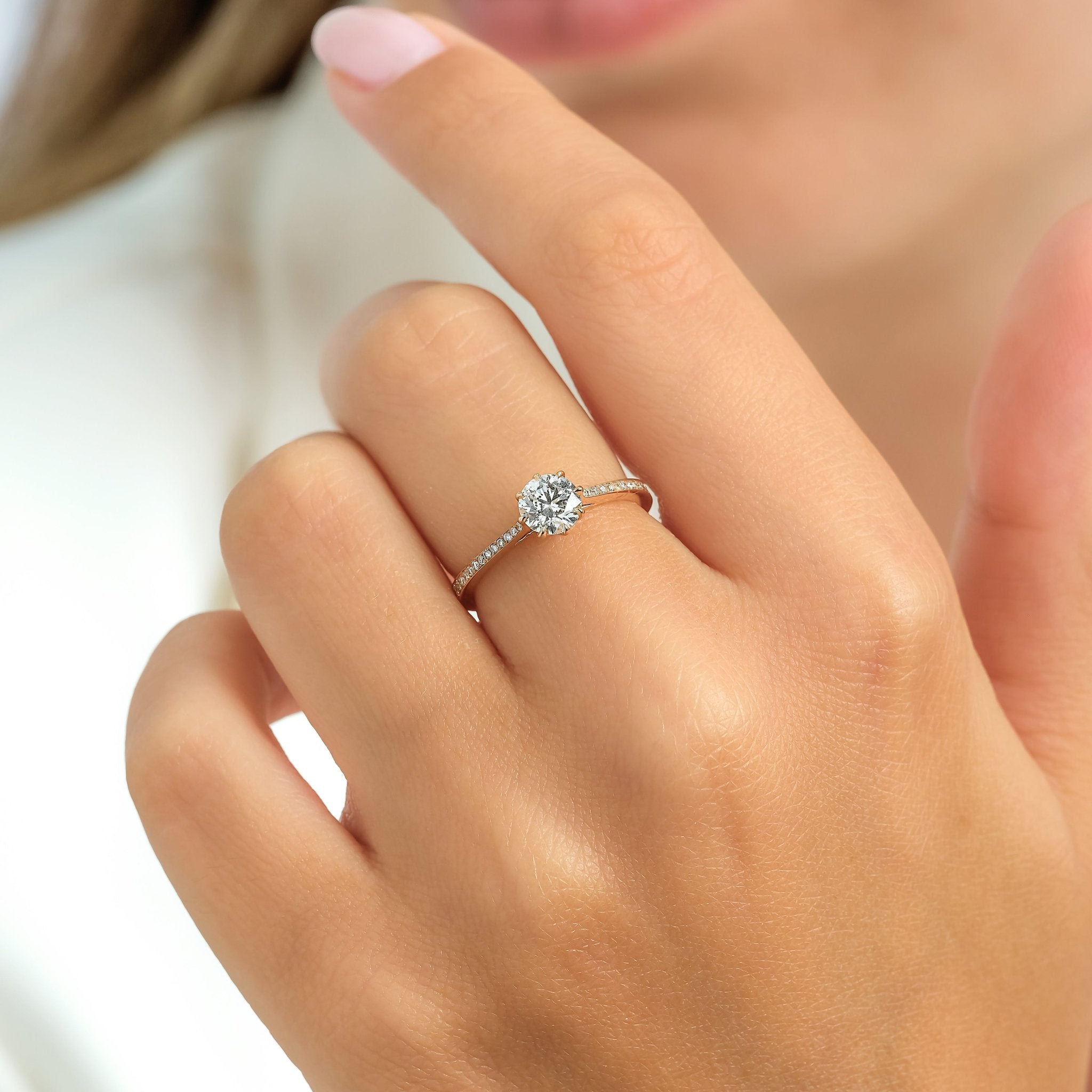 0.70 Karat Merkez & 0.12 Karat Kenar Pırlanta HRD Sertifikalı Tektaş Pırlanta Yüzük - RNF0888 | Pırlanta Yüzük | Ronaff Pırlanta | Tektaş Yüzük, Pırlanta Yüzük, Kolye, Küpe