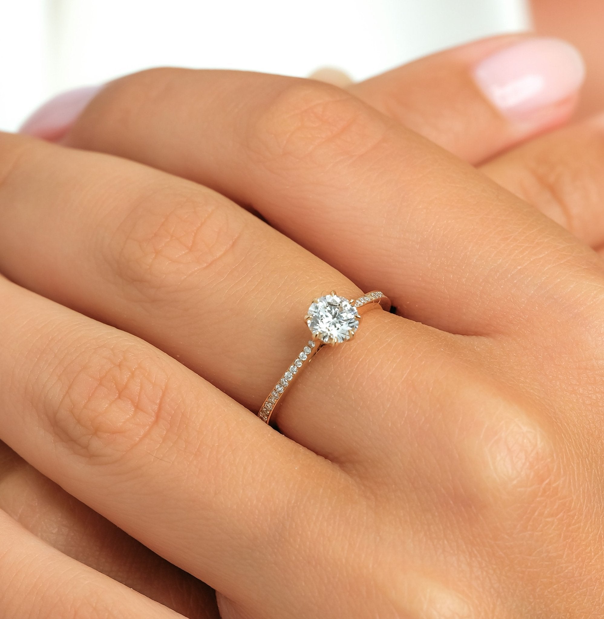 0.70 Karat Merkez & 0.12 Karat Kenar Pırlanta HRD Sertifikalı Tektaş Pırlanta Yüzük - RNF0888 | Pırlanta Yüzük | Ronaff Pırlanta | Tektaş Yüzük, Pırlanta Yüzük, Kolye, Küpe