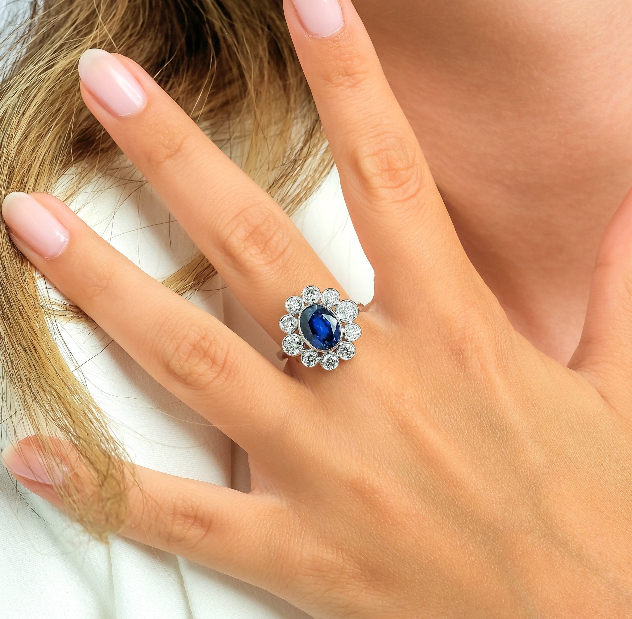 0.86 Karat Pırlantalı Safir Yüzük - RNF0883 | Renkli Taşlı Yüzükler | Ronaff Pırlanta | Tektaş Yüzük, Pırlanta Yüzük, Kolye, Küpe