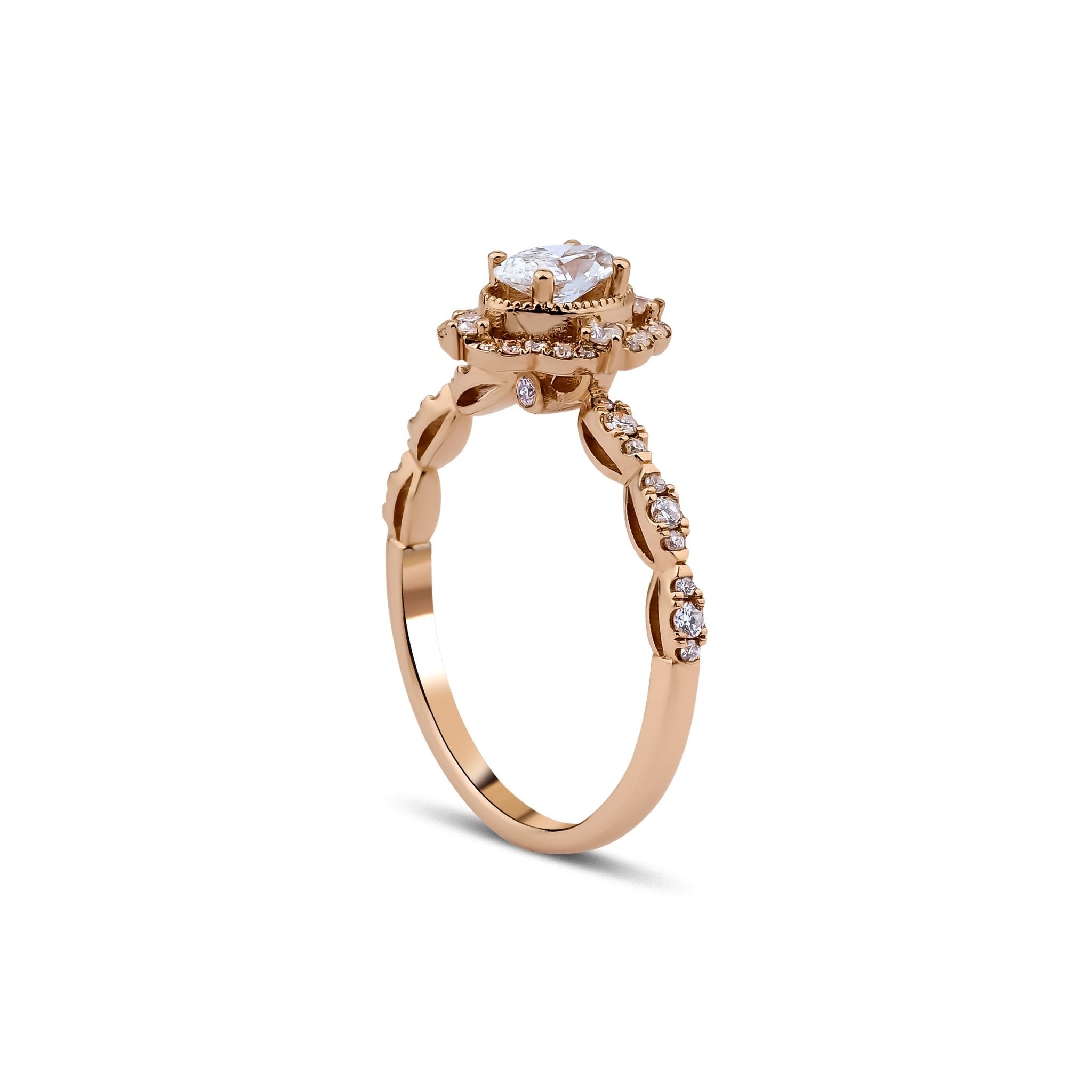 0.40 Karat Merkez Oval & 0.18 Karat Kenar Pırlantalı HRD Sertifikalı Tasarım Tektaş Yüzük - RNF0832 | Pırlanta Yüzük | Ronaff Pırlanta | Tektaş Yüzük, Pırlanta Yüzük, Kolye, Küpe