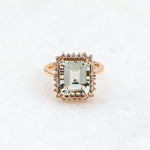 3.22 Karat Yeşil Ametist & 0.30 Karat Kenar Tasarım Pırlantalı Yüzük - RNF0817 | Renkli Taşlı Yüzükler | Ronaff Pırlanta | Tektaş Yüzük, Pırlanta Yüzük, Kolye, Küpe