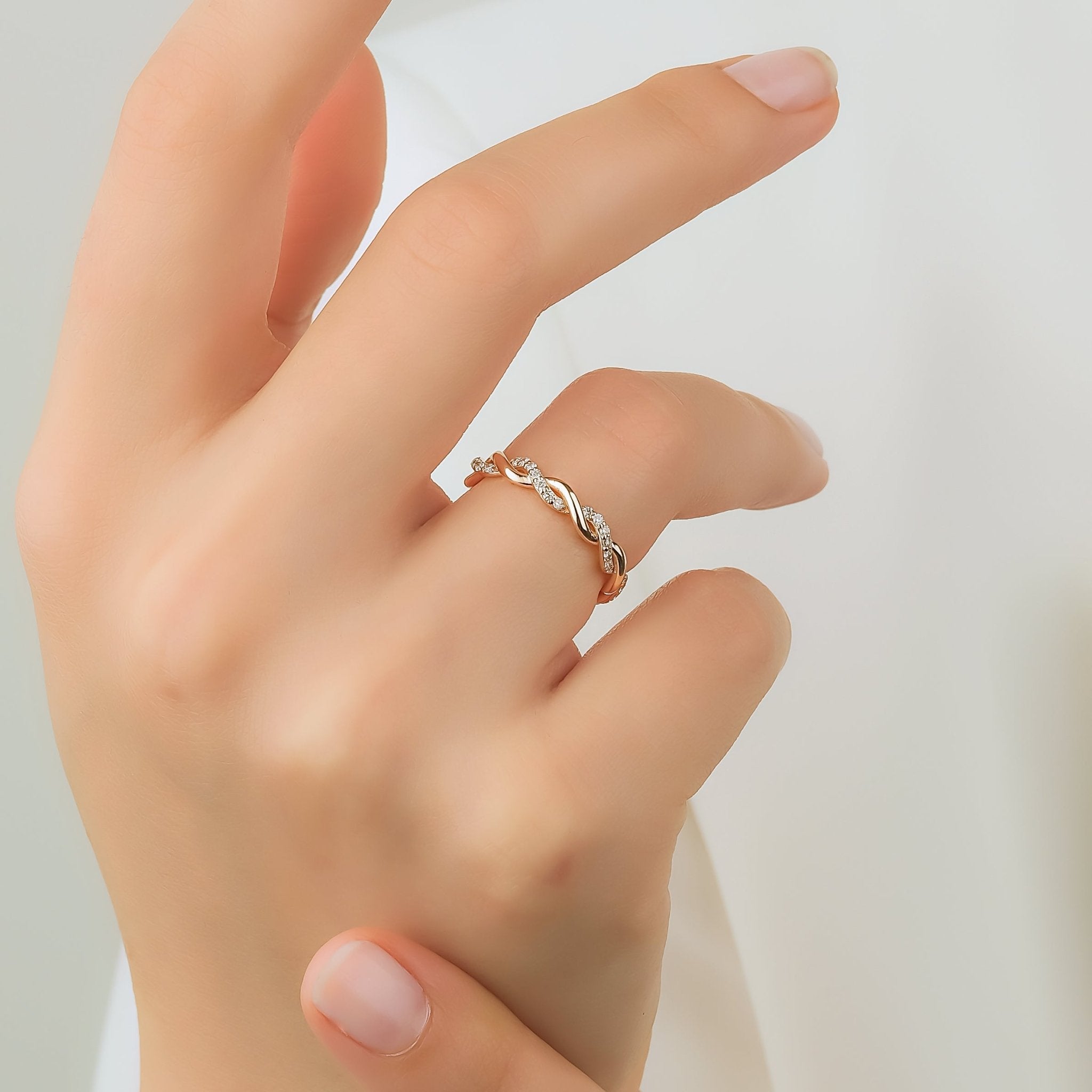 0.15 Karat Pırlantalı Sarmal Tamtur Yüzük - RNF0004 | Tamtur Pırlanta Yüzük | Ronaff Pırlanta | Tektaş Yüzük, Pırlanta Yüzük, Kolye, Küpe