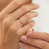 0.08 Karat Yuvarlak Kesim Pırlanta Kutup Yıldızı Desenli Bombeli Alyans - RNF0873 | Tasarım Alyans | Ronaff Pırlanta | Tektaş Yüzük, Pırlanta Yüzük, Kolye, Küpe