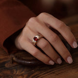 1.60 Karat Fire Garnet Taşlı Pırlantalı Özel Tasarım Yüzük ( Extraordinary ) - RNF0700 | Yüzükler | Ronaff Pırlanta | Tektaş Yüzük, Pırlanta Yüzük, Kolye, Küpe