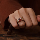 1.60 Karat Fire Garnet Taşlı Pırlantalı Özel Tasarım Yüzük ( Extraordinary ) - RNF0700 | Yüzükler | Ronaff Pırlanta | Tektaş Yüzük, Pırlanta Yüzük, Kolye, Küpe