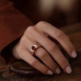 1.60 Karat Fire Garnet Taşlı Pırlantalı Özel Tasarım Yüzük ( Extraordinary ) - RNF0700 | Yüzükler | Ronaff Pırlanta | Tektaş Yüzük, Pırlanta Yüzük, Kolye, Küpe